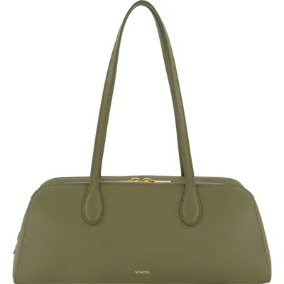 Vince Athene Nappa Leather East/west Shoulder Bag In Green