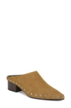 Vince 40mm August Studded Suede Clogs In Brown