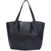 Vince Mia Pebbled Leather Tote Bag In Black