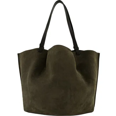 Vince Ava Leather Tote In Green
