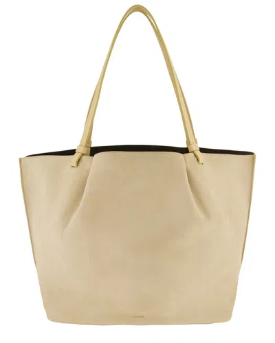 Vince Ava Leather Tote In Neutral