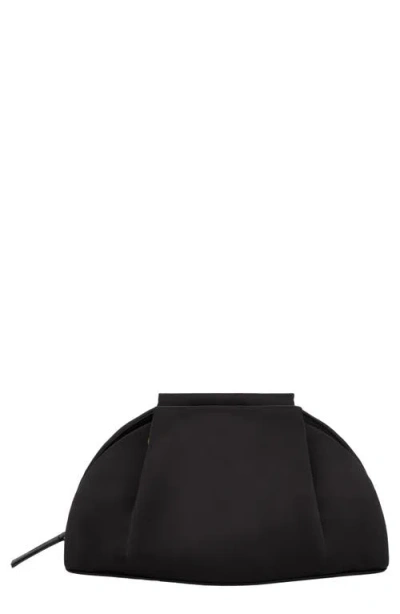 Vince Ava Satin Clutch In Black