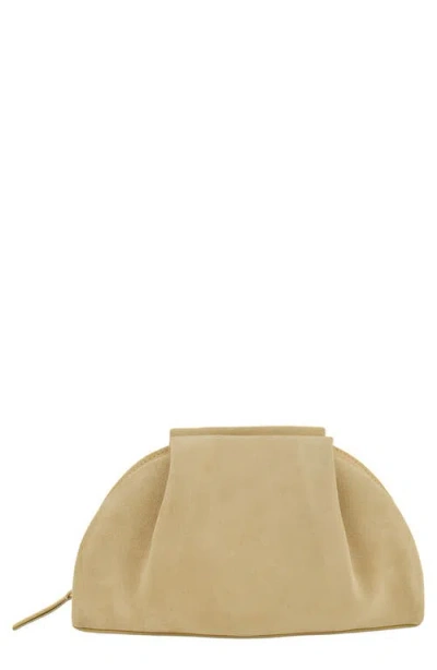 Vince Ava Suede Clutch In Brown
