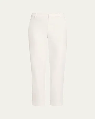 Vince Avery Mid-rise Chino Pants In White