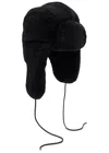 Vince Aviator-style Shearling Hat In Black