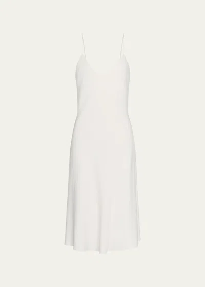 Vince Ballet Midi Slip Dress In Flaxen