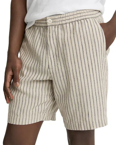 Vince Ballstone Stripe Shorts In Neutral