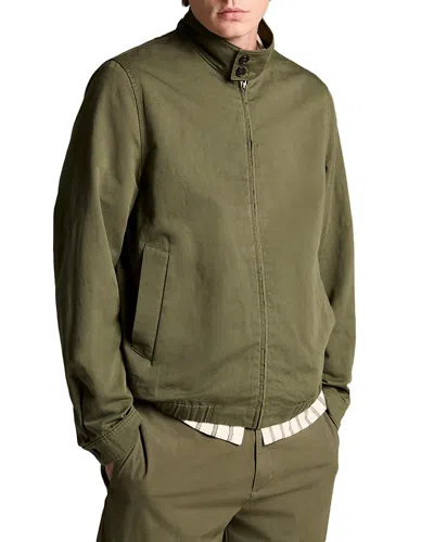Vince Band Collar Bomber Jacket In Green
