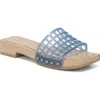 Vince Barb Jelly Slide Sandal In Blue
