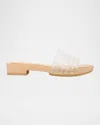 Vince Barbara Jelly Slide Sandals In Brown