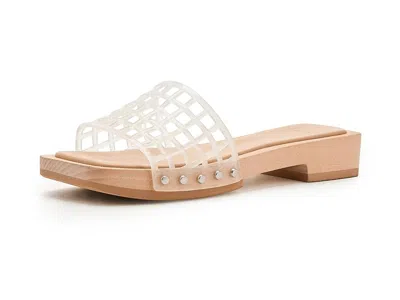 Vince Barbara Jelly Slide Sandals In Transparent