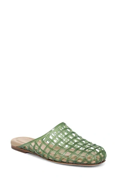 Vince Barcelona Jelly Cage Mule In Green