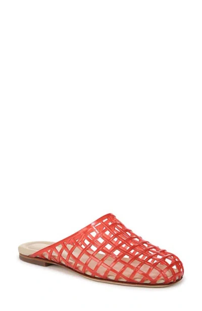 Vince Barcelona Jelly Cage Mule In Red