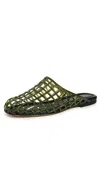 Vince Barcelona Jelly Sandals Chive In Green