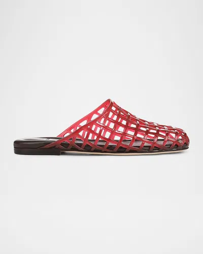 Vince Barcelona Jelly Slides In Red