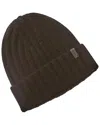 Vince Tv Dnu  Basic Chunky Rib Wool & Cashmere-blend Beanie In Black