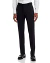 Vince Basic Regular Fit Stretch Wool Suit Pants In Black