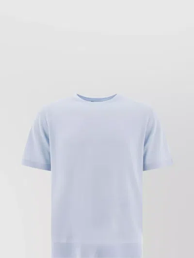 Vince Basic Round Neck Short Sleeve T-shirt In White