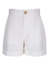 Vince Mid Rise Hemp Short In Off White