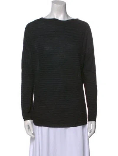Pre-owned Vince Bateau Neckline Sweater In Black