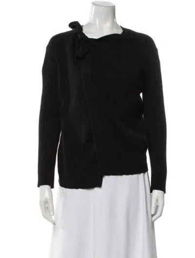 Pre-owned Vince Bateau Neckline Sweater In Black