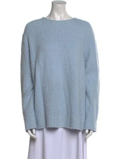 Pre-owned Vince Bateau Neckline Sweater In Blue