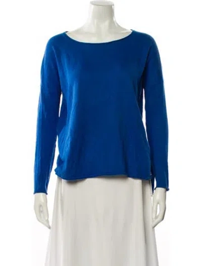 Pre-owned Vince Bateau Neckline Sweater In Blue
