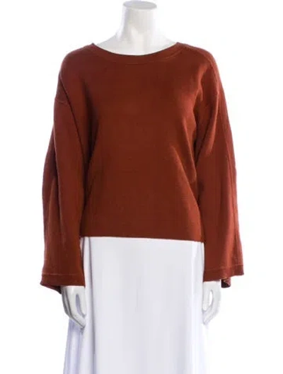 Pre-owned Vince Bateau Neckline Sweater In Brown