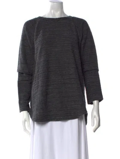 Pre-owned Vince Bateau Neckline Sweater In Gray