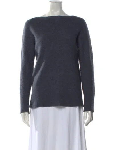 Pre-owned Vince Bateau Neckline Sweater In Gray