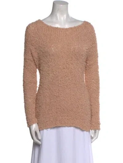 Pre-owned Vince Bateau Neckline Sweater In Neutral