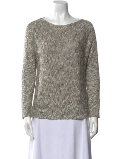 Pre-owned Vince Bateau Neckline Sweater In Neutral