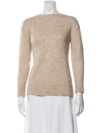 Pre-owned Vince Bateau Neckline Sweater In Neutral