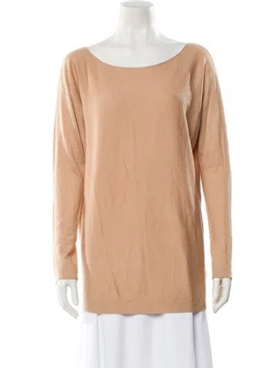 Pre-owned Vince Bateau Neckline Sweater In Neutral