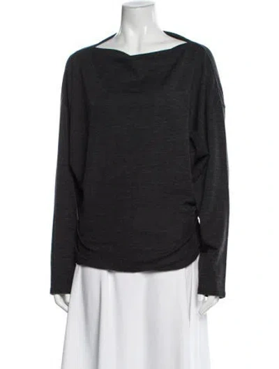 Pre-owned Vince Bateau Neckline Sweater W/ Tags In Gray