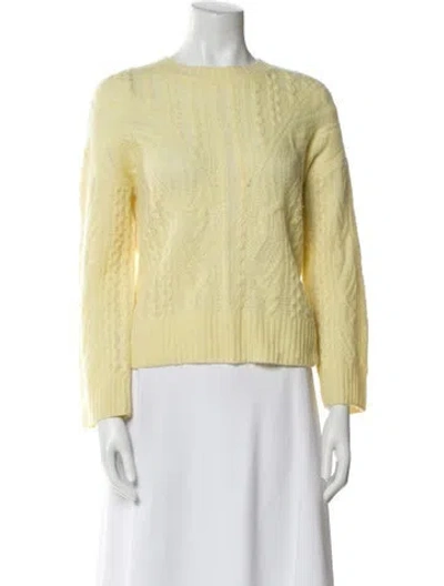 Pre-owned Vince Bateau Neckline Sweater In Yellow