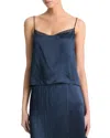 Vince Relaxed-fit Blue Spaghetti Strap Tank Top In Coastal