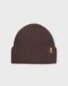 Vince Beanie Plush Cashmere Chunky-knit In Brown