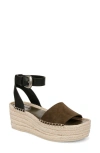 Vince Women's Belisa Square Toe Espadrille Platform Sandals In Militaire