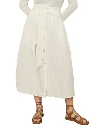Vince Belted Button Front Skirt