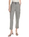 Vince Belted Linen-blend Pant