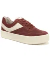 Vince Benfield Court Suede Sneaker In Burgundy