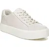 Vince Benfield Leather Platform Sneaker In White