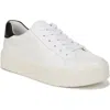 Vince Benfield Leather Platform Sneaker In White/black