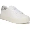 Vince Women's Benfield-b Leather Platform Sneakers In White/silver