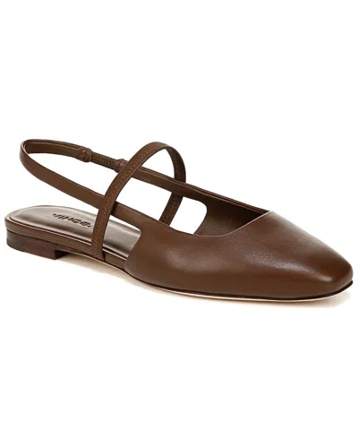 Vince Bernice-b Leather Slingback In Redwood