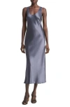 Vince Bias Tank Dress In Night Lake In Night Lake