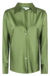 Vince Slim Fitted Silk-blend Blouse In Syc