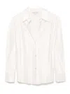 Vince Bias Ls Blouse In White