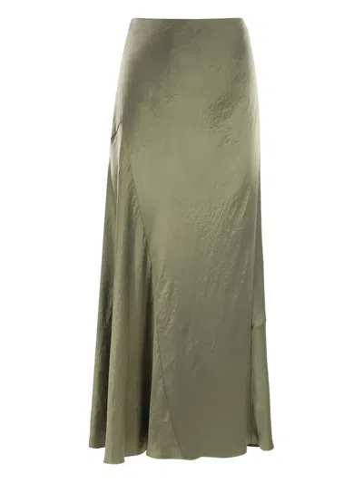 VINCE BIAS PANELLED MAXI SKIRT